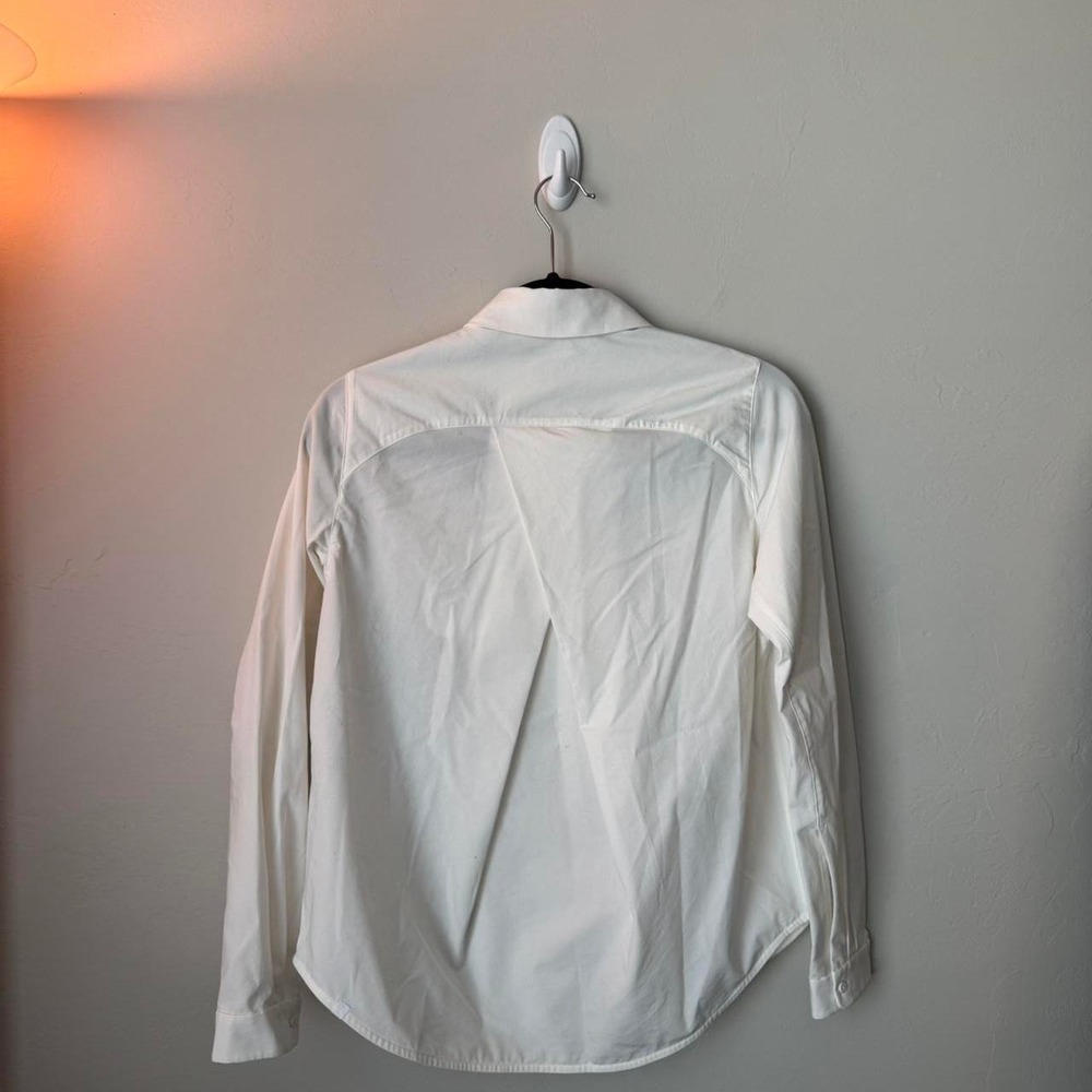 Lululemon White Button Up - Picture 2 of 3
